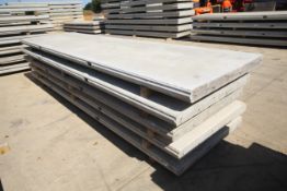 4x prestressed concrete panels: 1x 4560 x 1200 x 95, 2x 4570 x 1200 x 95, 1x 4585 x 1200 x 95.