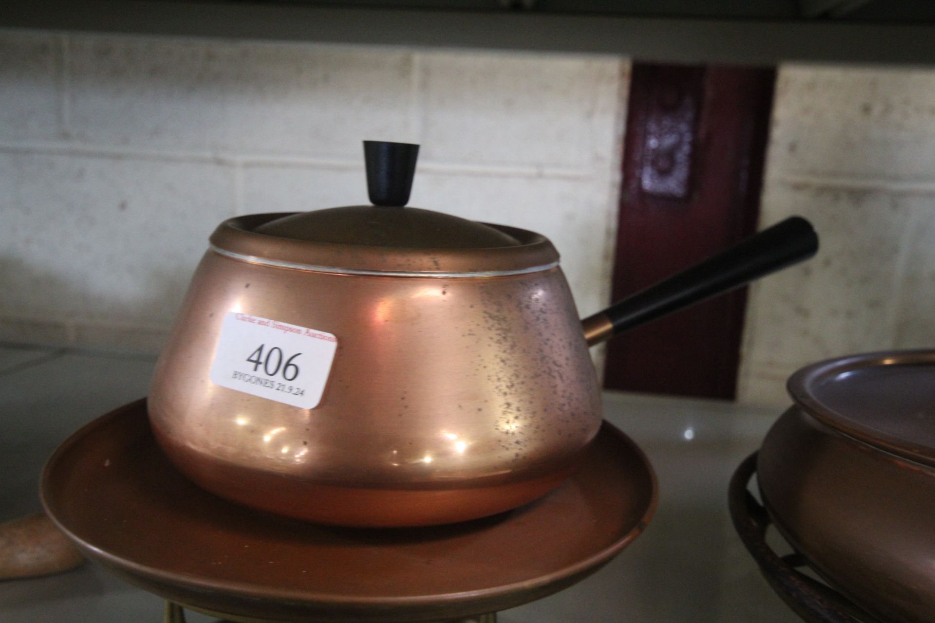 Two fondue sets with burners - Image 2 of 5