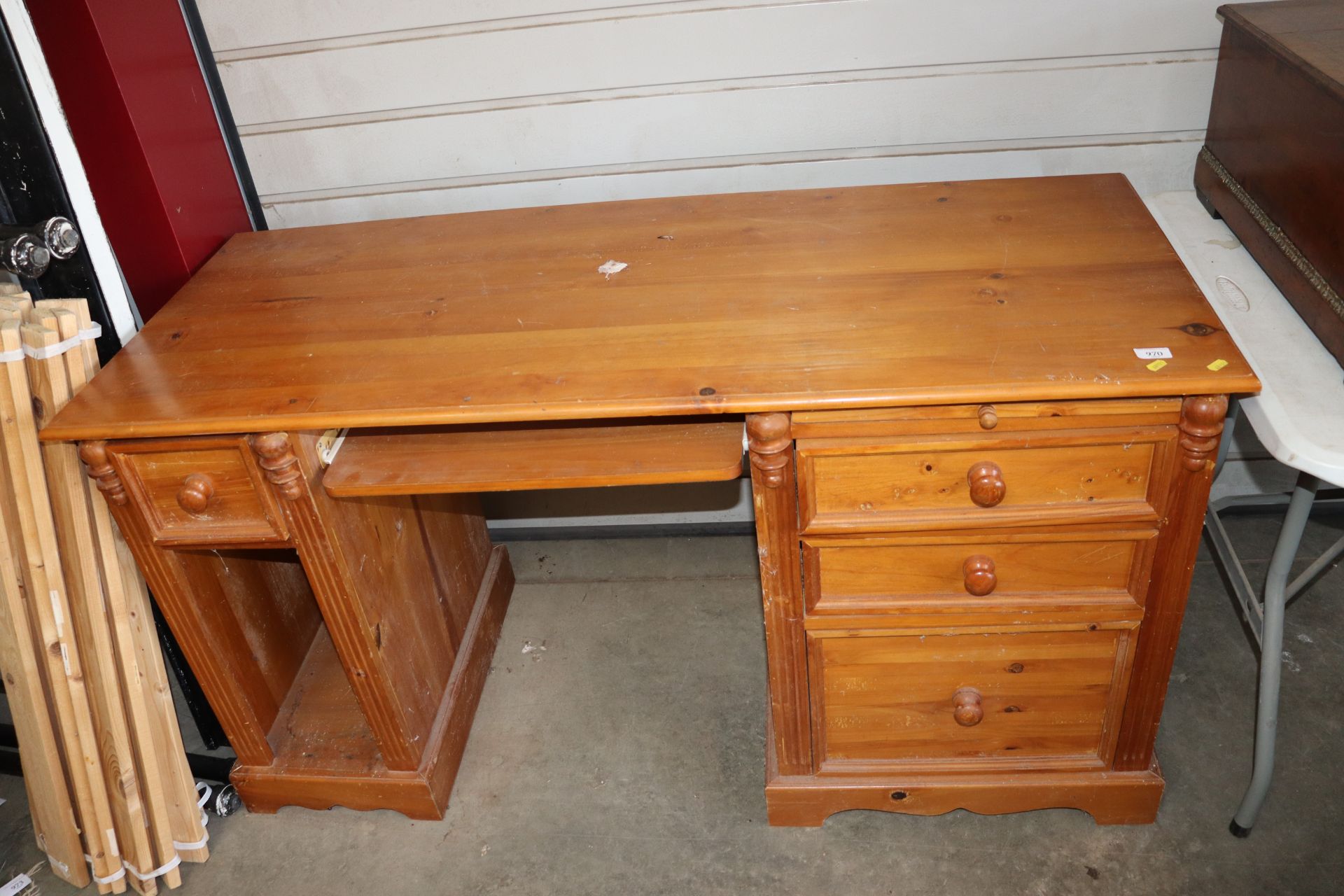 A modern pine desk