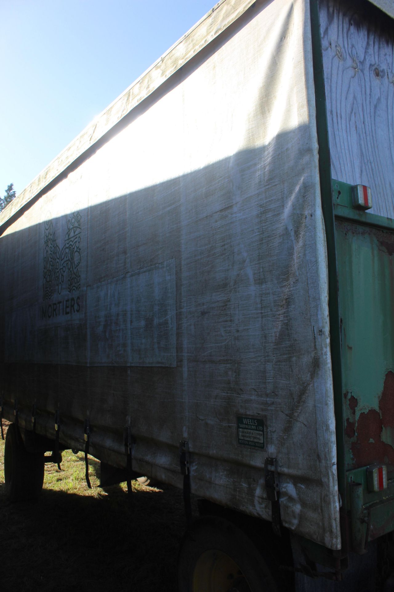 20ft 4-wheel curtain side trailer to suit Tumoba system. - Image 11 of 21