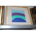 A signed print ' Cobalt Skies'