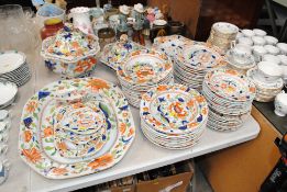 A large quantity of Mason's Ironstone dinner ware,