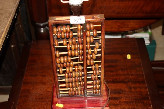 A table lamp in the form of an abacus - Image 2 of 2