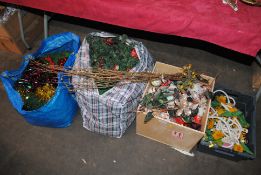 A large collection of miscellaneous Christmas deco