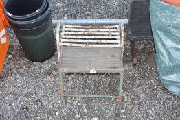 Two vintage caravan steps