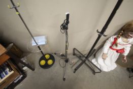 A microphone stand