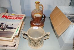 A Wade two handled loving cup, a Doulton Lambeth H