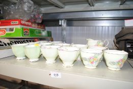 A collection of Royal Albert floral decorated teaw