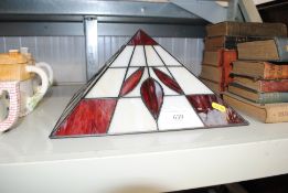 A Tiffany style light shade