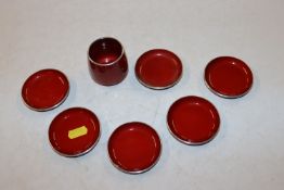 A quantity of Emalox anodised aluminium dishes and