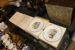 Four boxed Royal Worcester Christmas Collector's p