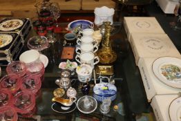 A quantity of commemorative Aynsley loving cups, s