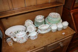 A part Minton Haddon Hall patterned dinner service