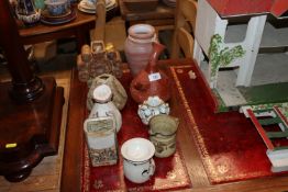 A Bernard Rooke Studio Pottery vase, together with