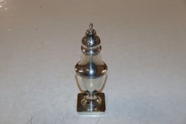 A Mappin & Webb silver plated vase shaped baluster