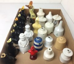 Contents to tray - a collection of twenty seven ceramic pie funnels (saleroom location: Z07)