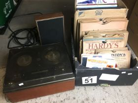 A Tandberg Stereo reel to reel tape recorder (not tested),