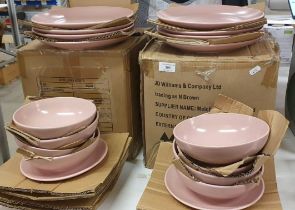 JD Williams Buxton Blush 24 piece crockery set. 8 x dinner plates. 8 x bowls.