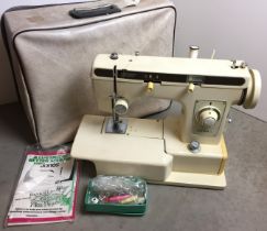 Jones 1681 sewing machine with carrying case,