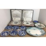 Eleven plates including two boxed Spode plates - The Tewkesbury Plate and Coventry Cathedral Plate