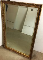 Gilt framed bevel edged mirror 71 x 46cm (saleroom location AA02 floor)