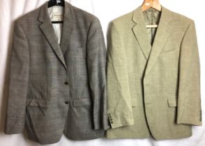Two summer-weight jackets by Magee and Benvenuto (we estimate size 42) (saleroom location X08 rail)