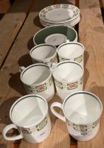A Wedgwood Susie Cooper eighteen piece tea set (saleroom location: S1QA10)