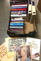 Contents to box - twenty five plus books relating to British Royal family (saleroom location: X05