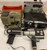 4 x Items of Eumig Viennette super 8 cine camera, Canon cine zoom 512 cine camera in case,