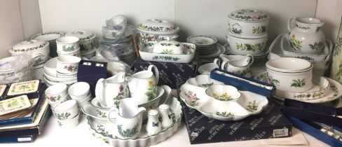 One hundred and sixty nine pieces of Royal Worcester Worcester Herbs dinner service including eight