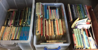 One hundred and seventy railway books in two plastic boxes and wooden drawer (saleroom location