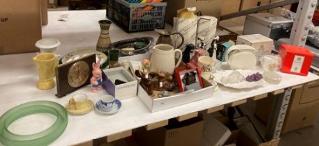 Remaining contents to rack - ornaments, figures, glassware, etc.