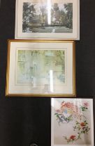 Three framed pictures including W.