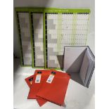 4 x Collins 2024 A4 diary week to view and 3 x unmounted 2024 year staff planners (saleroom