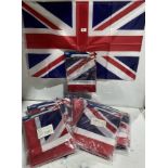 120 x large Union Jack flags 2ft x 3ft with 2 brass eyelets (saleroom location: P12)