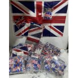 72 x packs of 5 Union Jack flags on sticks,