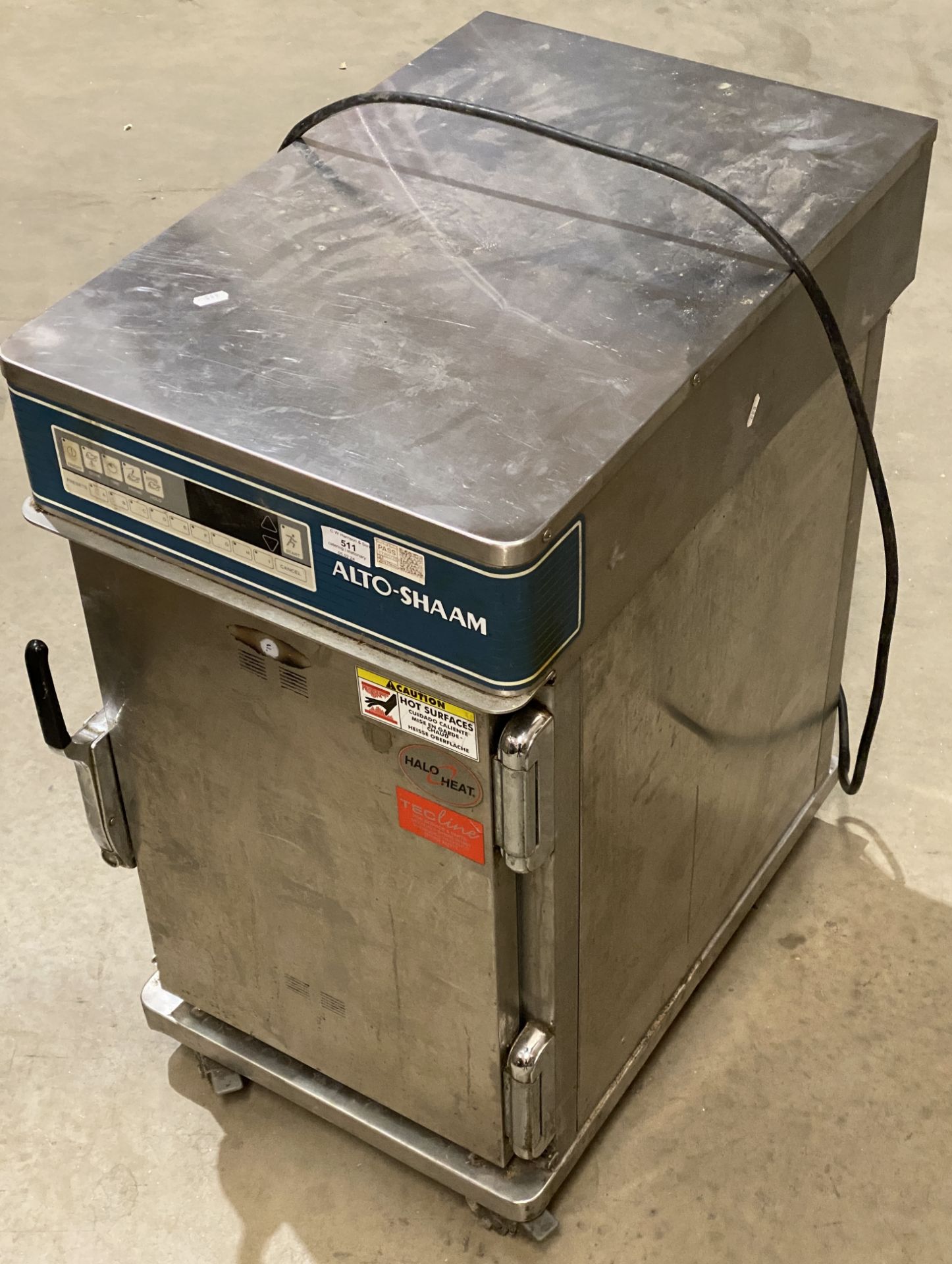 Alto-Shaam model: 500-TH-111 stainless steel Halo Heat mobile electric oven (240v - failed PAT - Image 2 of 5