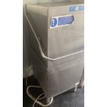 Hobart commercial dishwasher (240v) 63 x 74 x 150cm high (no test) (saleroom location: container 8)