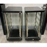 Two mobile hairdresser's trolley units (no trays) Further Information Online