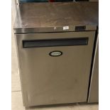 Foster stainless steel under-counter fridge with digital readout,