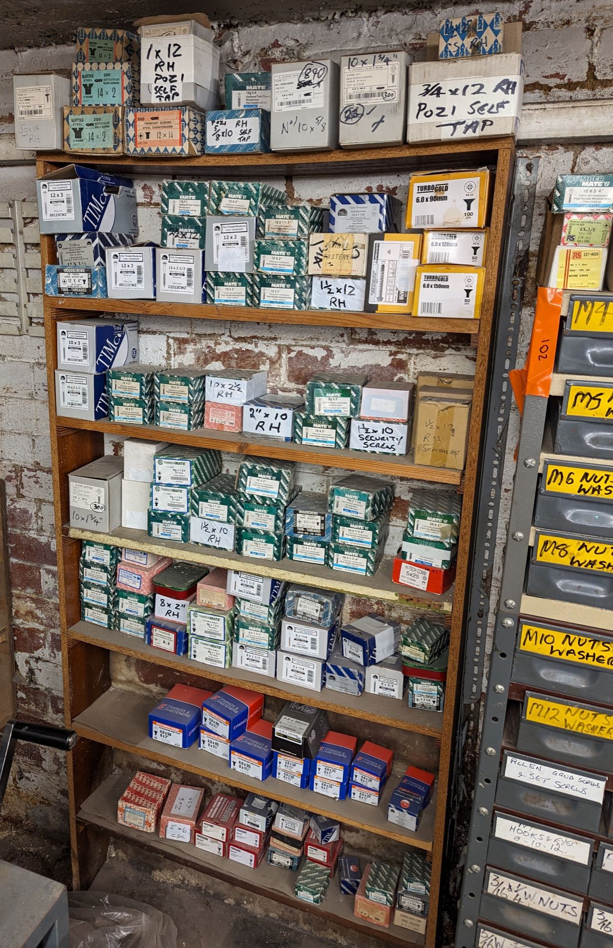 VARIOUS SIZES OF SCREWS (saleroom location: Frank Eastwood & Co Ltd - 454, Leeds Road, Dewsbury,