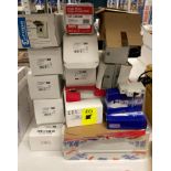 Contents to stack - twenty assorted items (boxed) distribution box, main switch (two-pole),