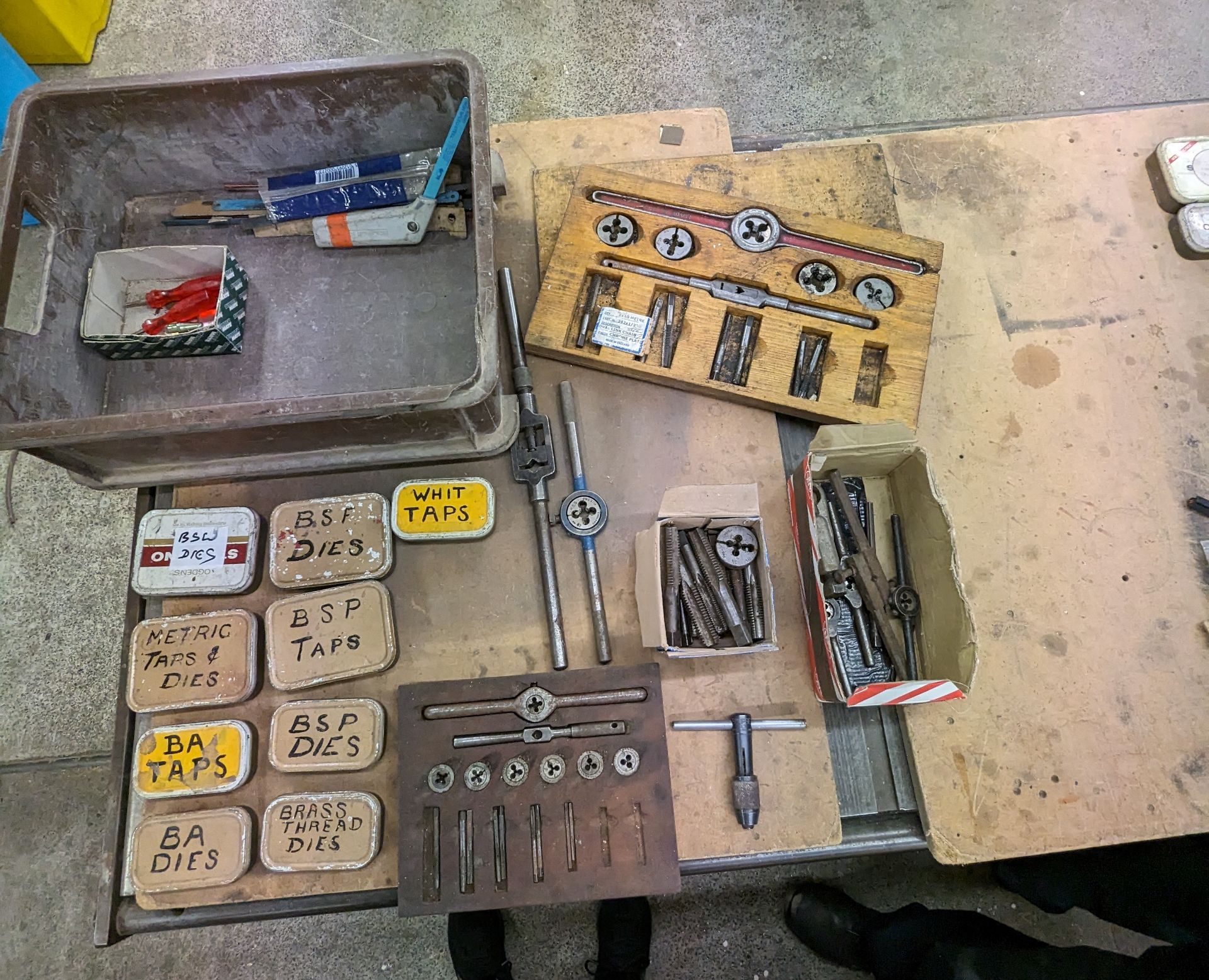 ASSORTED TAPS & DIES (saleroom location: Frank Eastwood & Co Ltd - 454, Leeds Road, Dewsbury,