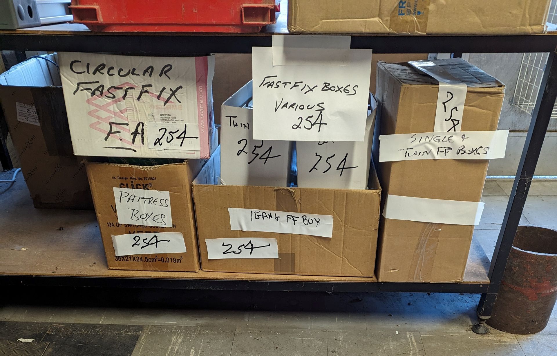 FAST FIX BOXES (saleroom location: Frank Eastwood & Co Ltd - 454, Leeds Road, Dewsbury,