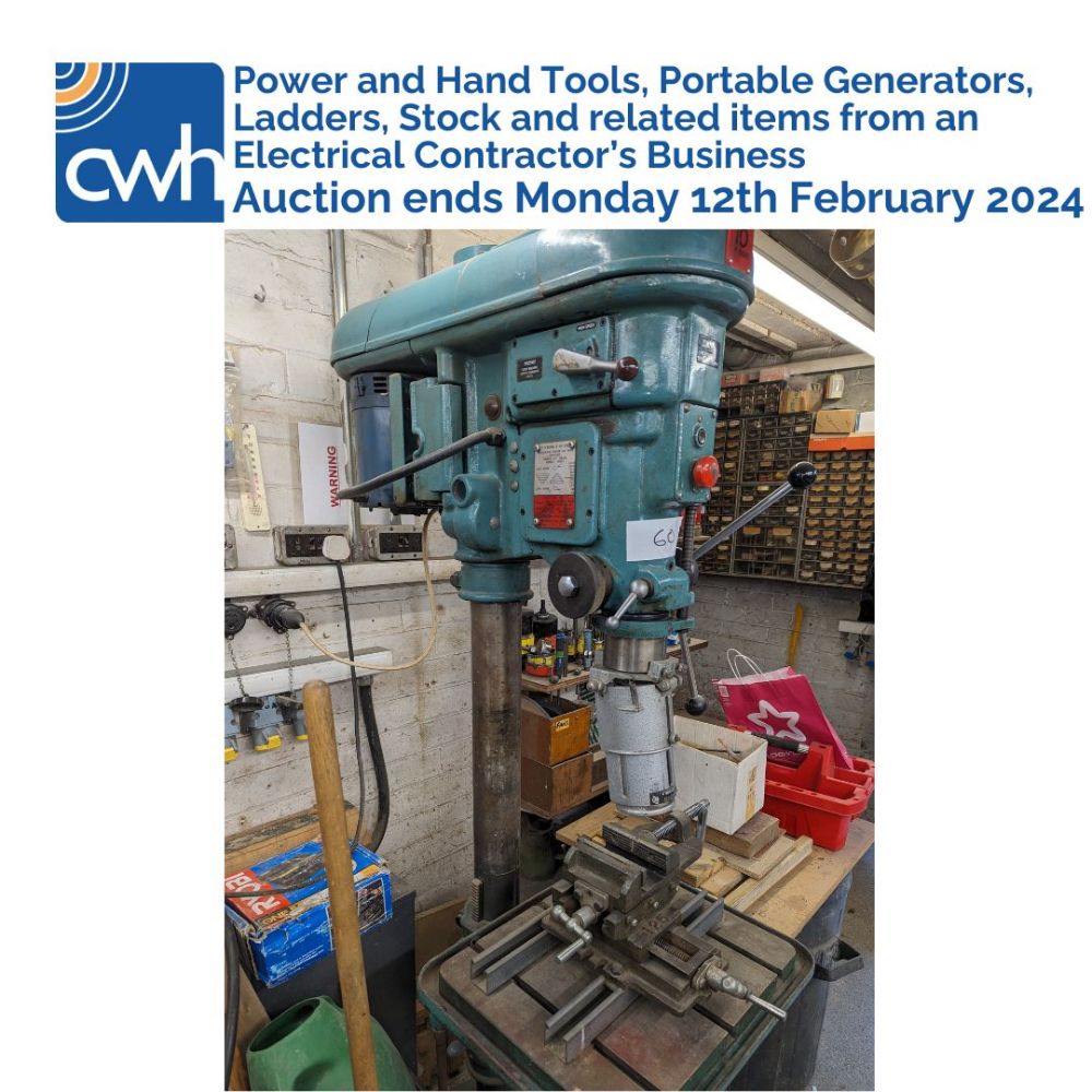 Power and Hand Tools, Portable Generators, Ladders, Stock and related items from an Electrical Contractor’s Business (Ossett & Dewsbury)