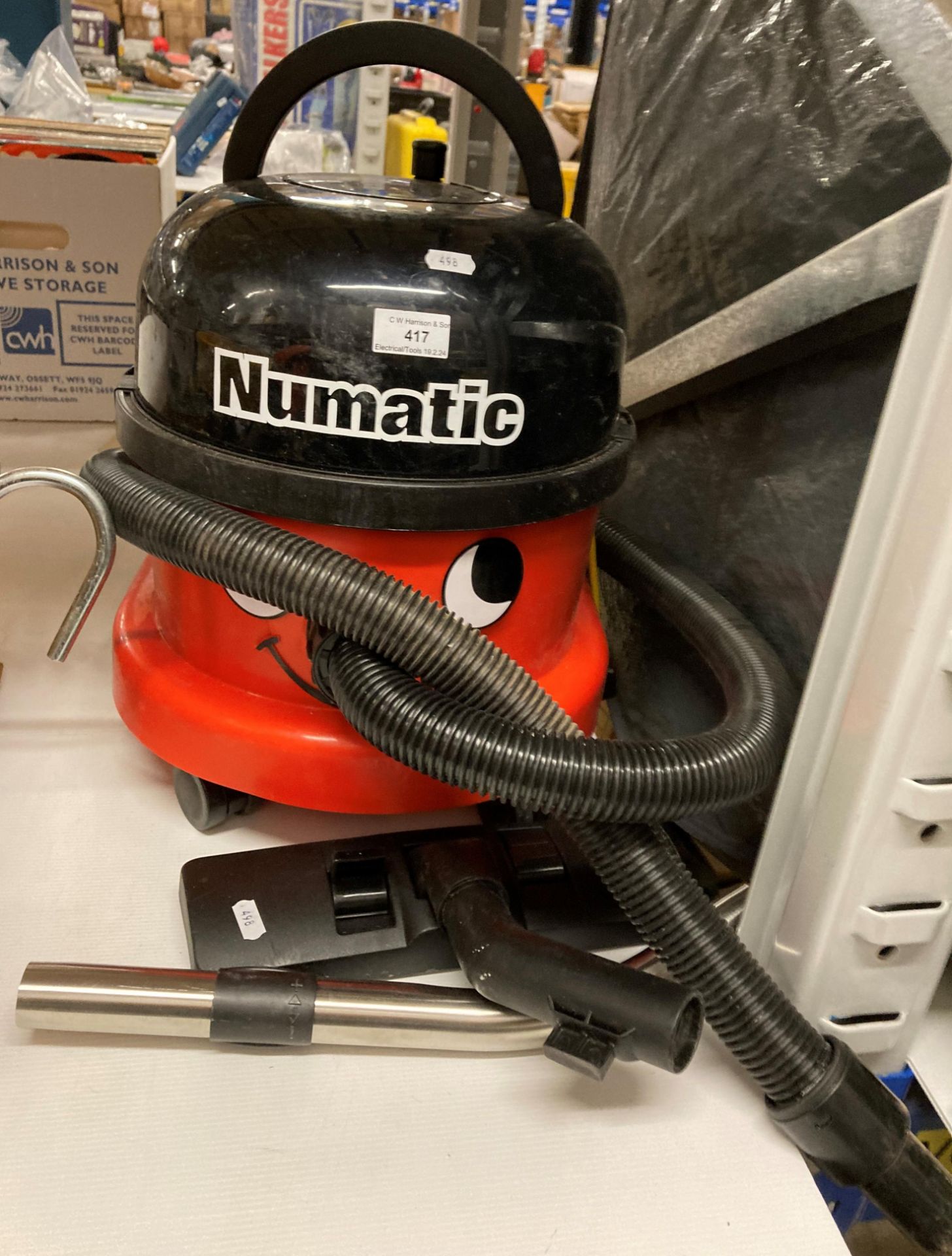 A Numatic Henry portable tub vacuum cleaner (240v) (saleroom location: V06)