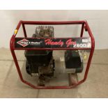 Handy Gen 2600 generator with Briggs & Stratton engine (saleroom location: G08 floor)