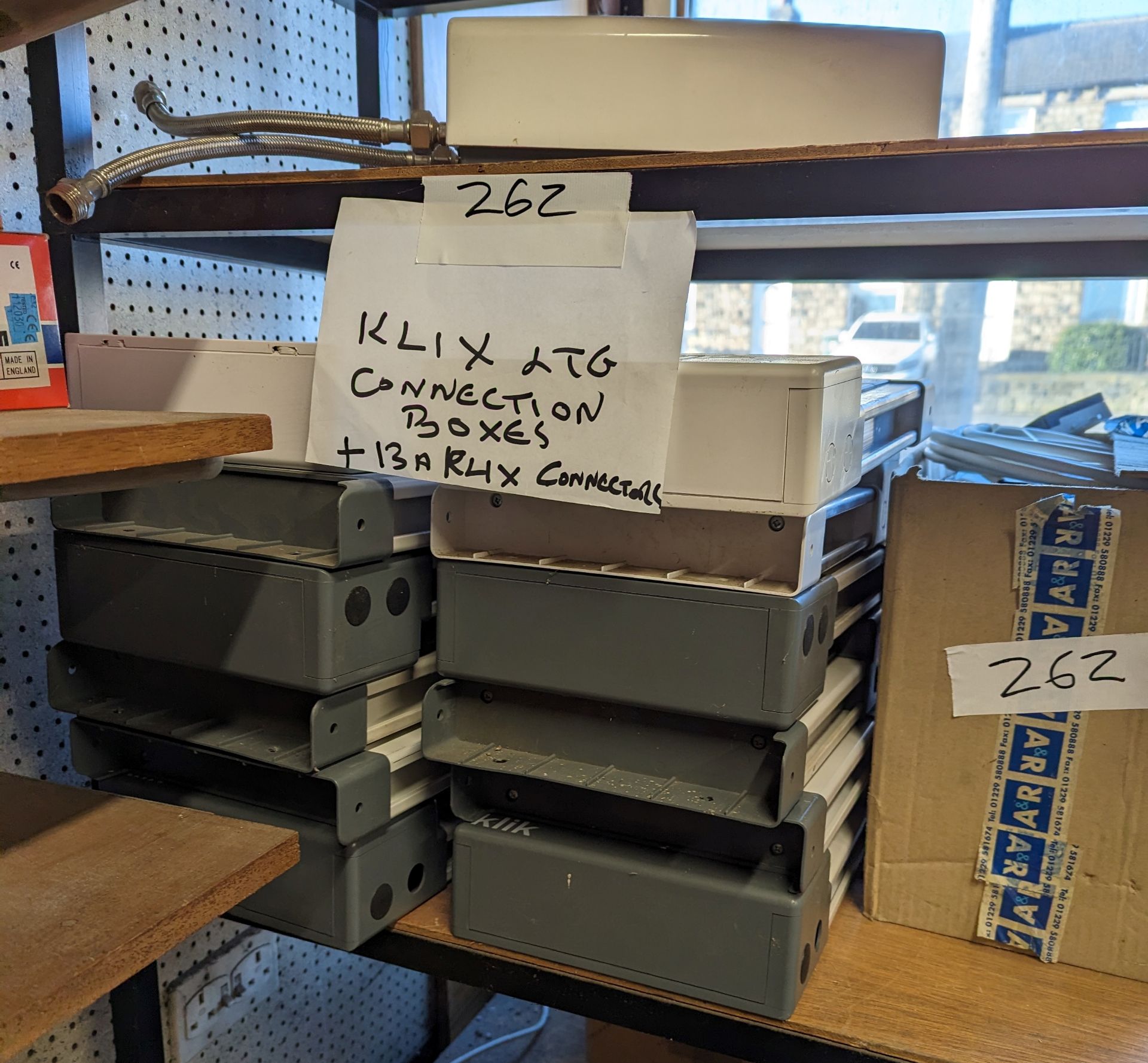 KLIX LIGHTING CONNECTION BOXES (saleroom location: Frank Eastwood & Co Ltd - 454, Leeds Road,