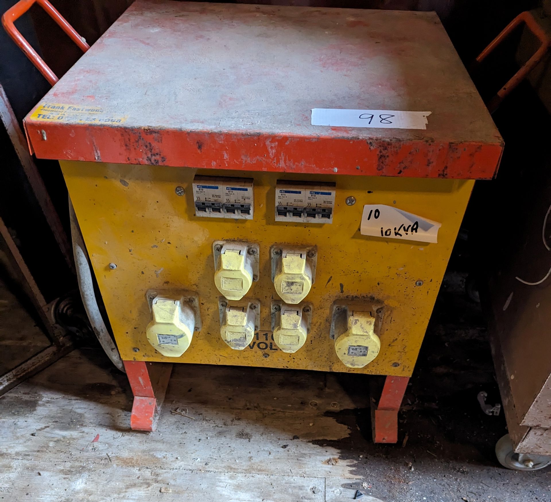 230V 10KVA 63A PLUG (saleroom location: Frank Eastwood & Co Ltd - 454, Leeds Road, Dewsbury,