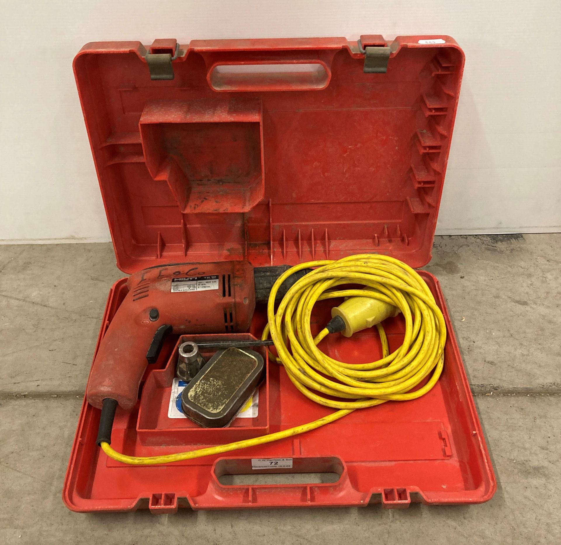 HILTI TS12 SCREWDRILLER 110V (saleroom location: J08)